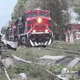 A train in the town of Acultzingo, Mexico, considered the train robbery capital of the world.